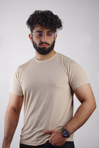 Poplin Cool T-Shirt - Beige