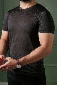 Textured T-Shirt - Black